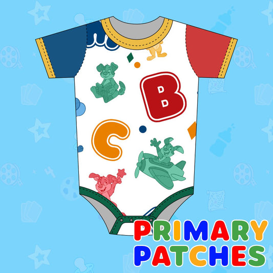 Primary Patches Onesie